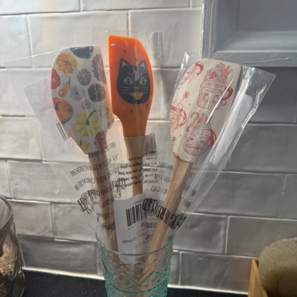 NWT Anthropologie Halloween, Thanksgiving, Christmas Spatulas Bundle